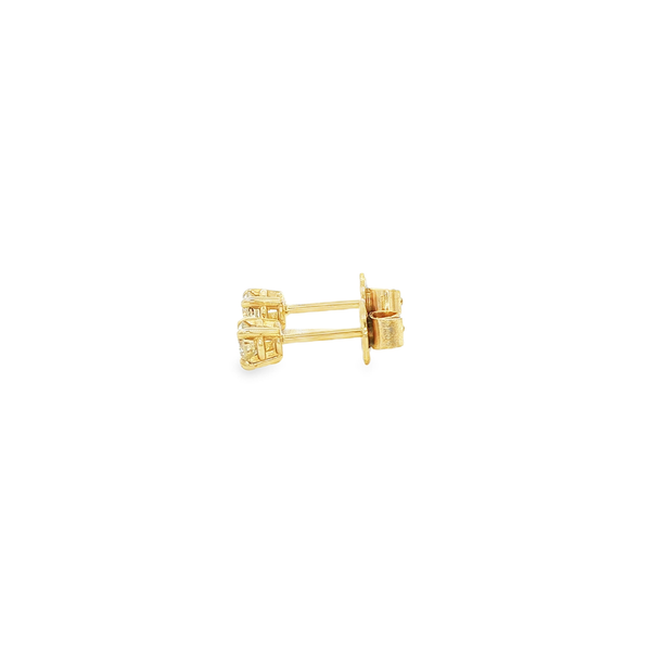 14K Yellow Gold .30ctw Round Diamond Stud Earrings Image 4 Jo & Co. Jewelers Hardy, VA