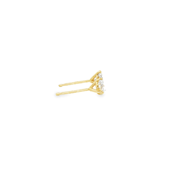 14K Yellow Gold .70ctw Round Diamond Martini Stud Earrings Image 2 Jo & Co. Jewelers Hardy, VA