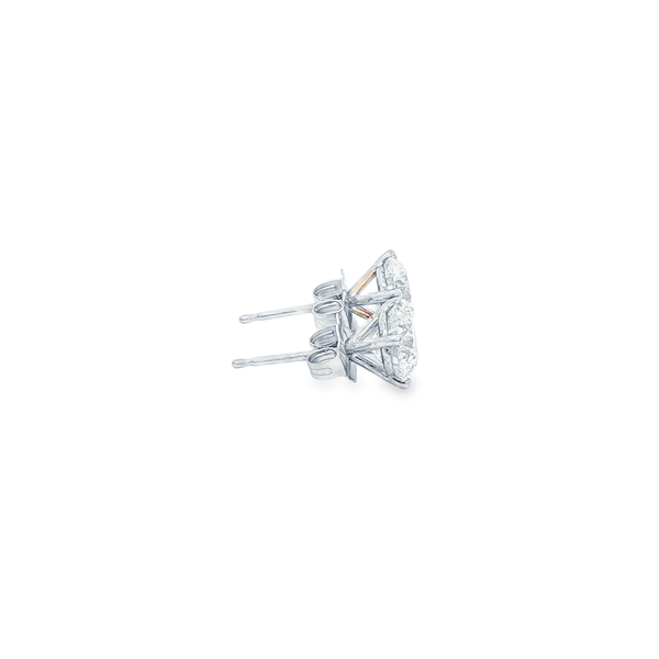 14K White Gold 2.01 CTW Round Diamond Stud Earrings Image 2 Jo & Co. Jewelers Hardy, VA