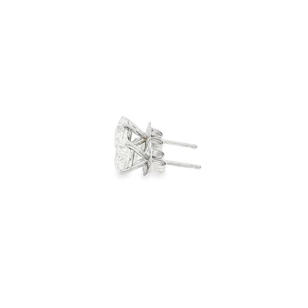 14K White Gold 2.01 CTW Round Diamond Stud Earrings Image 4 Jo & Co. Jewelers Hardy, VA