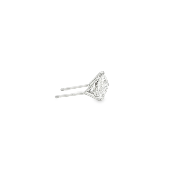 14K White Gold 1.50ctw Lab-Grown Round Diamond Martini Stud Earrings Image 2 Jo & Co. Jewelers Hardy, VA