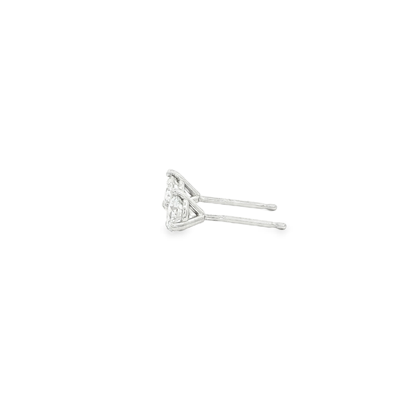 14K White Gold .71ctw Lab-Grown Round Diamond Martini Stud Earrings Image 4 Jo & Co. Jewelers Hardy, VA
