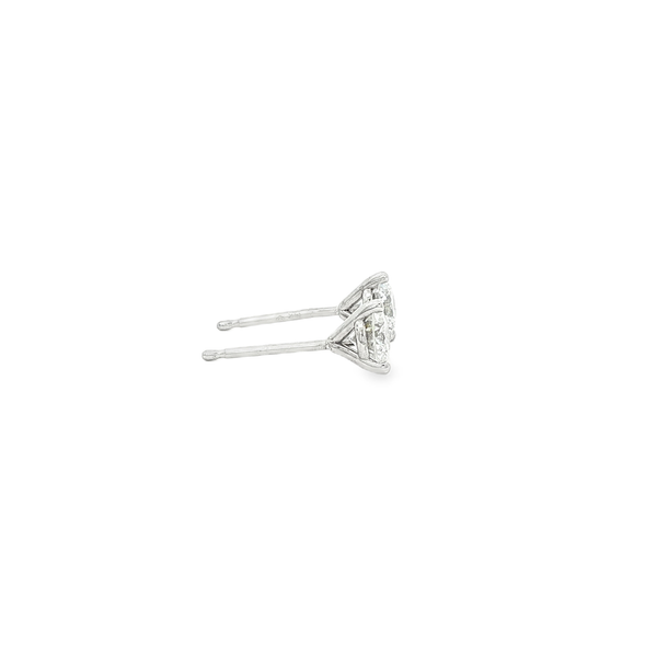14K White Gold .72ctw Lab-Grown Round Diamond Martini Stud Earrings Image 2 Jo & Co. Jewelers Hardy, VA