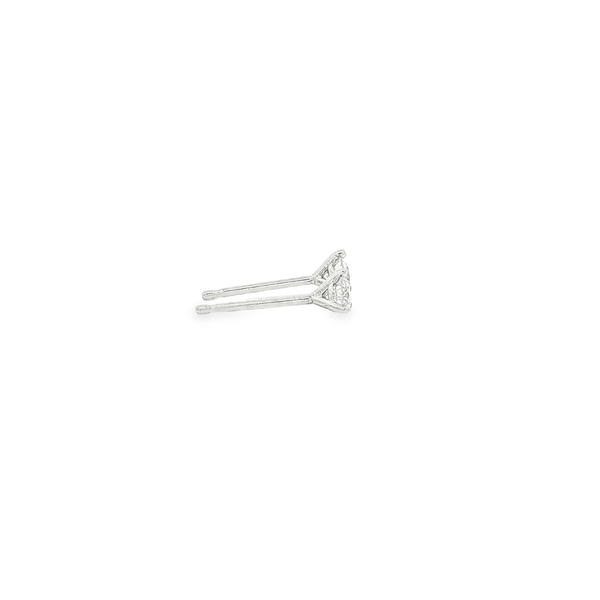 14K White Gold .28ctw Lab-Grown Round Diamond Martini Stud Earrings Image 2 Jo & Co. Jewelers Hardy, VA