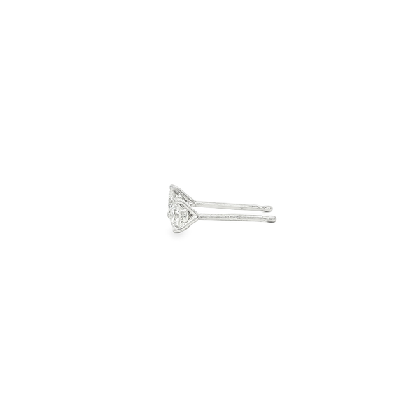 14K White Gold .28ctw Lab-Grown Round Diamond Martini Stud Earrings Image 4 Jo & Co. Jewelers Hardy, VA