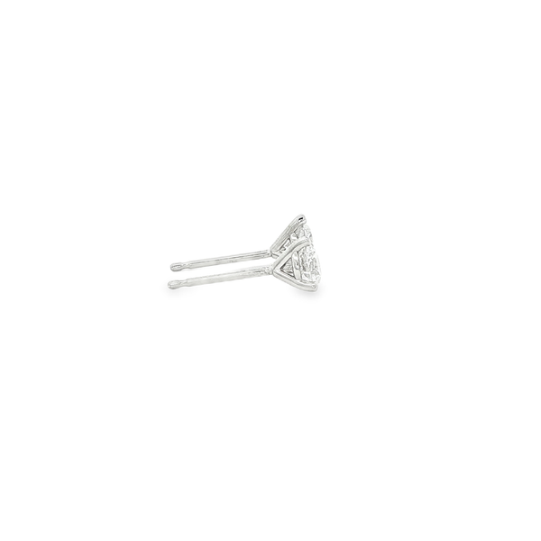 14K White Gold .58ctw Lab-Grown Round Diamond Martini Stud Earrings Image 2 Jo & Co. Jewelers Hardy, VA