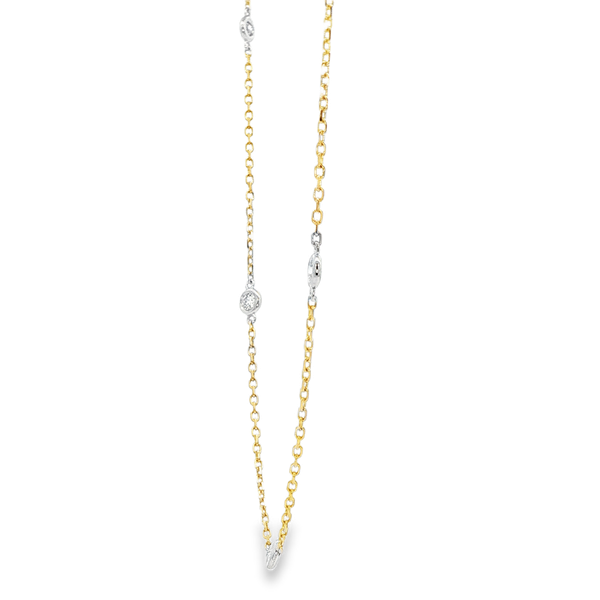 14K Yellow & White Gold 18
