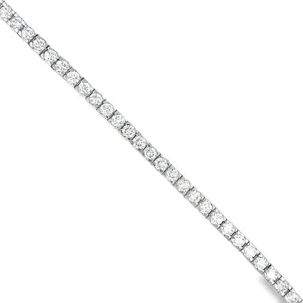 14K White Gold 6.06tw Round Diamond Tennis Bracelet Jo & Co. Jewelers Hardy, VA
