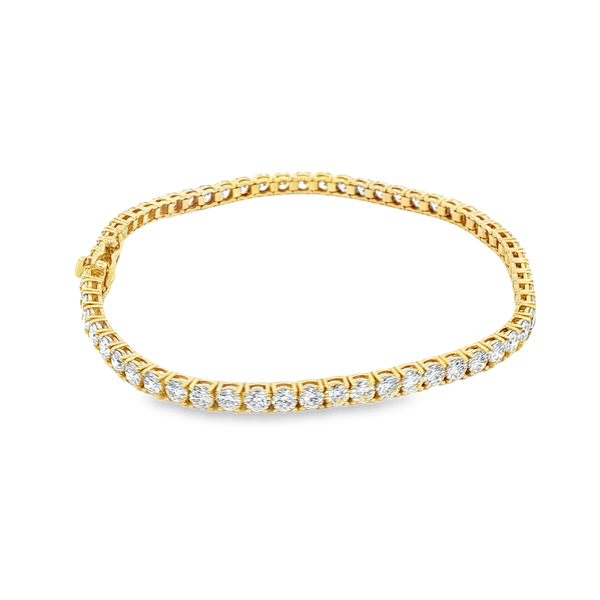 14K Yellow Gold 4-Prong Diamond Tennis Bracelet – 5.00ctw Image 2 Jo & Co. Jewelers Hardy, VA