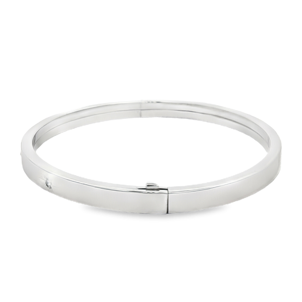 Sterling Silver Diamond Starburst Bangle Bracelet Image 4 Jo & Co. Jewelers Hardy, VA