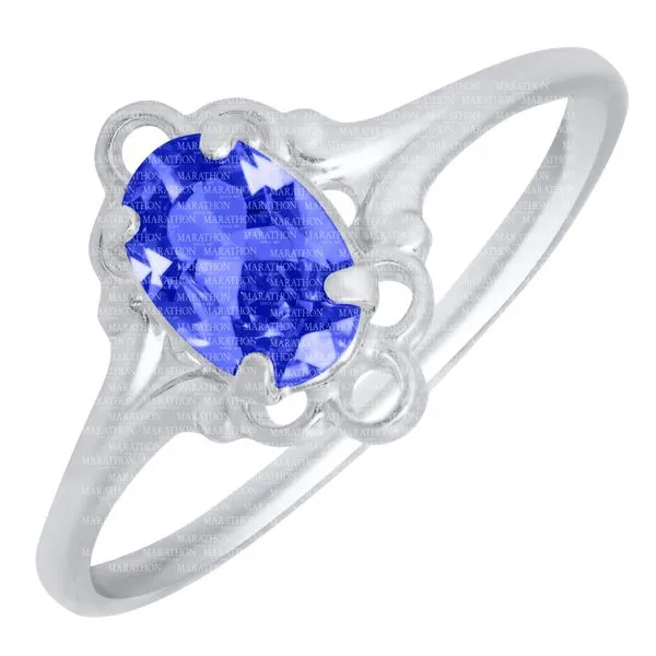 Childrens Sterling Silver Kiddie Kraft Oval September Birthstone Ring Jo & Co. Jewelers Hardy, VA