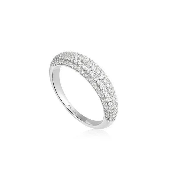 Ania Haie Sterling Silver Cubic Zirconium Pave Dome Ring Jo & Co. Jewelers Hardy, VA