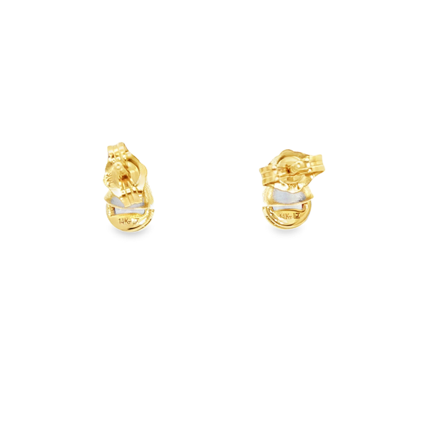 14K Yellow Gold Created Alexandrite Pear-Shaped Stud Earrings Image 3 Jo & Co. Jewelers Hardy, VA