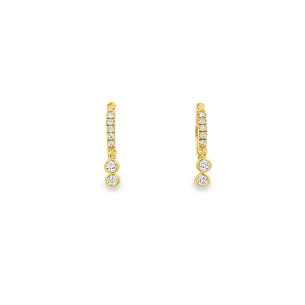 Ania Haie Gold-Plated Sterling Silver CZ Triple Drop Hoop Earrings Jo & Co. Jewelers Hardy, VA