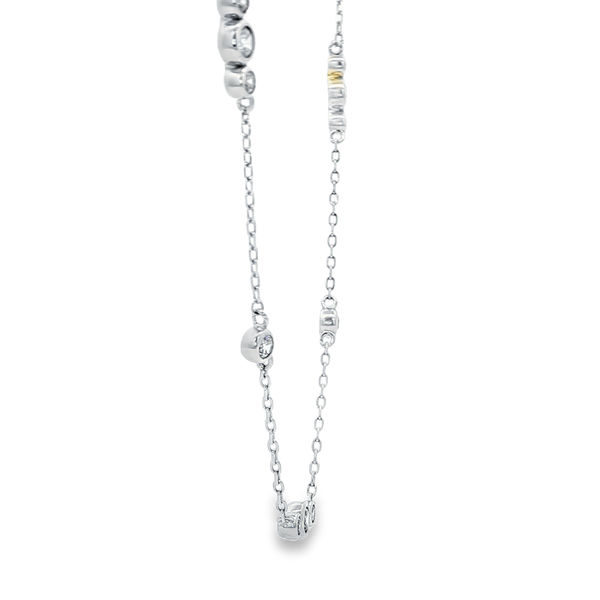 Ania Haie Sterling Silver Bezel-Set Clear CZ Sparkle Necklace Image 2 Jo & Co. Jewelers Hardy, VA