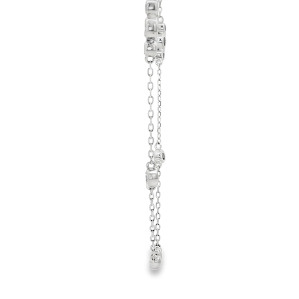 Ania Haie Sterling Silver Bezel-Set Clear CZ Sparkle Necklace Image 4 Jo & Co. Jewelers Hardy, VA