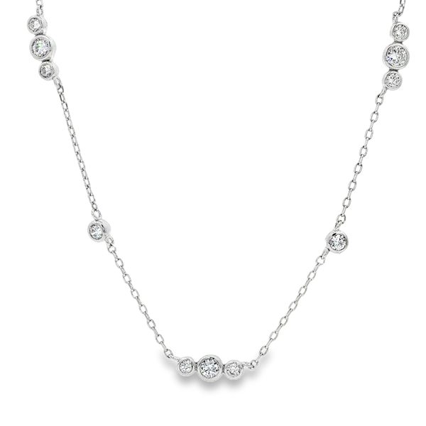 Ania Haie Sterling Silver Bezel-Set Clear CZ Sparkle Necklace Jo & Co. Jewelers Hardy, VA