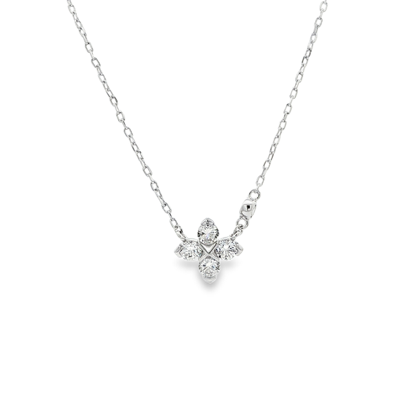 Ania Haie Sterling Silver CZ Lucky Clover Sparkle Necklace Jo & Co. Jewelers Hardy, VA