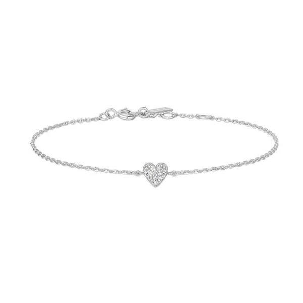Ania Haie Sterling Silver Pave Clear CZ Sweetheart Bracelet Jo & Co. Jewelers Hardy, VA