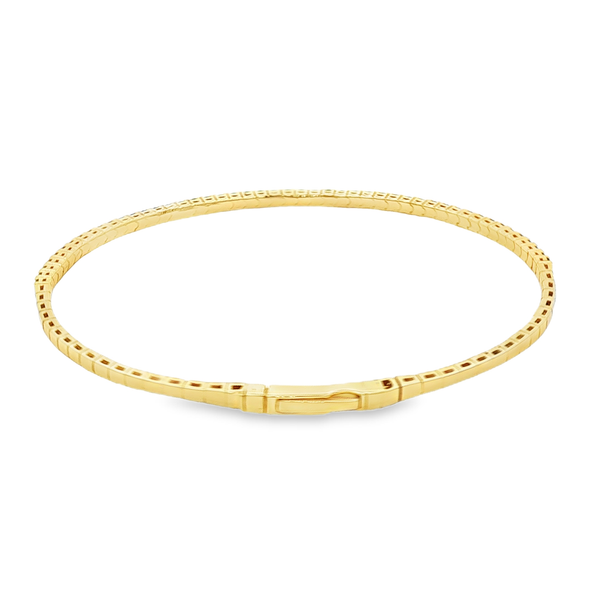 Gold Vermeil Sterling Silver May Birthstone Flex Bangle Bracelet Image 3 Jo & Co. Jewelers Hardy, VA