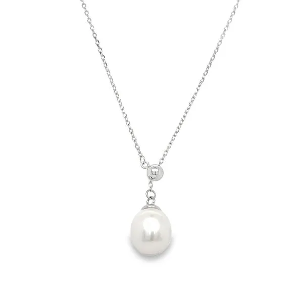 Sterling Silver Adjustable Freshwater Pearl Drop Necklace Jo & Co. Jewelers Hardy, VA