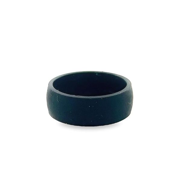 Black Silicone 7mm Plain Wedding Band Jo & Co. Jewelers Hardy, VA