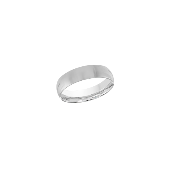 14K White Gold 6mm Comfort-Fit Polished Wedding Band Jo & Co. Jewelers Hardy, VA