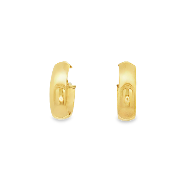 14K Yellow Gold-Filled 4.6x13mm Oval Hoop Earrings Jo & Co. Jewelers Hardy, VA