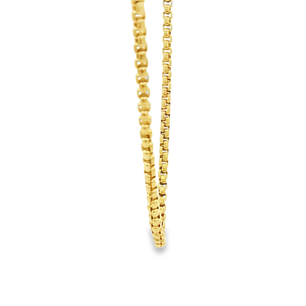 Yellow-Plated Steel 2.5mm Round Box Chain Necklace 26 Inch Image 2 Jo & Co. Jewelers Hardy, VA