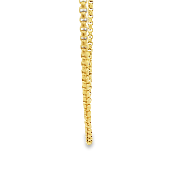 Yellow-Plated Steel 2.5mm Round Box Chain Necklace 26 Inch Image 4 Jo & Co. Jewelers Hardy, VA