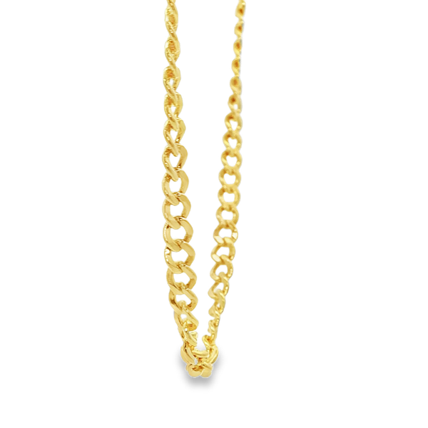 14K Yellow Gold-Filled 4.1mm Curb Chain Necklace Image 2 Jo & Co. Jewelers Hardy, VA