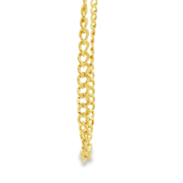 14K Yellow Gold-Filled 4.1mm Curb Chain Necklace Image 4 Jo & Co. Jewelers Hardy, VA