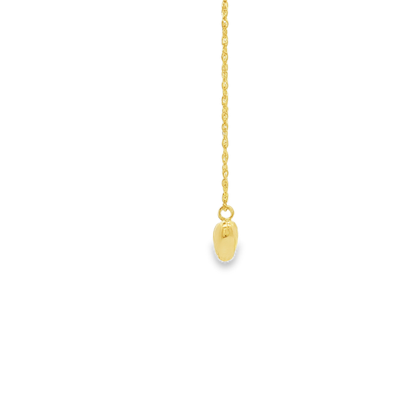 14K Yellow Gold Small Puffy Heart Necklace Image 2 Jo & Co. Jewelers Hardy, VA