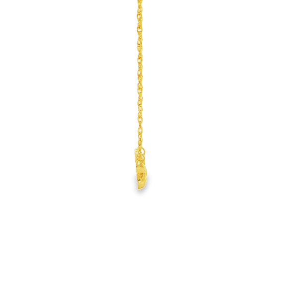 14K Yellow Gold Polished Paw Print Necklace Image 2 Jo & Co. Jewelers Hardy, VA