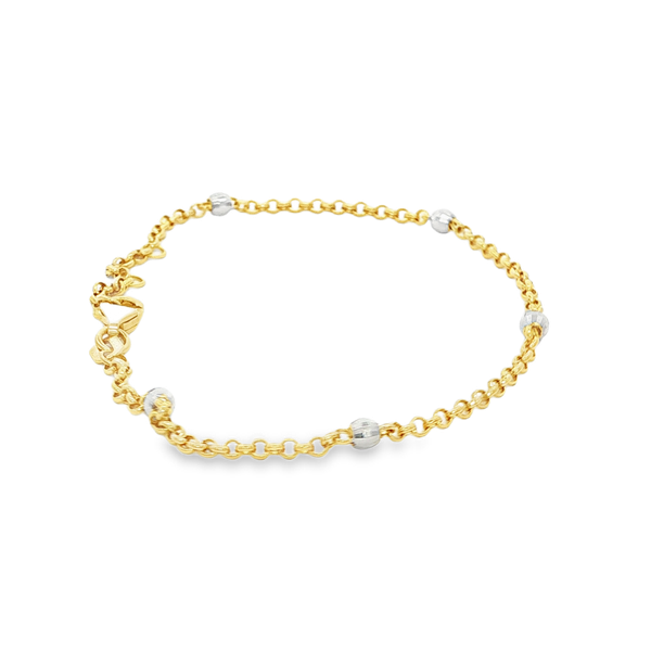 14K Yellow & White Gold 7.25