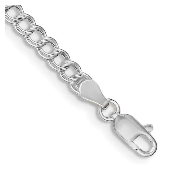 Sterling Silver Double Link Charm Bracelet Jo & Co. Jewelers Hardy, VA