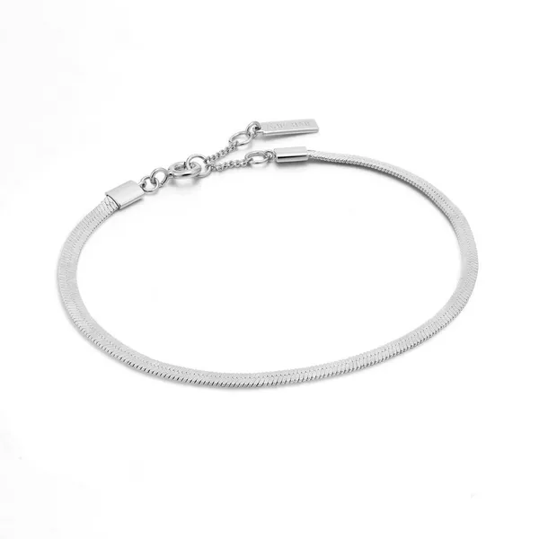 Ania Haie Sterling Silver Flat Snake Chain Bracelet Jo & Co. Jewelers Hardy, VA