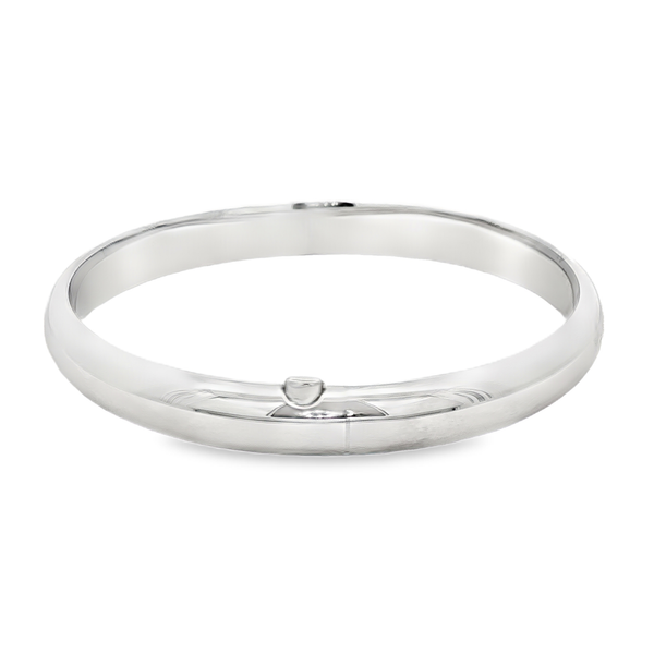 Sterling Silver Polished Bangle Bracelet Image 4 Jo & Co. Jewelers Hardy, VA