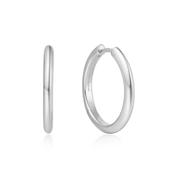 Ania Haie Sterling Silver Medium Tube Hoop Earrings Jo & Co. Jewelers Hardy, VA