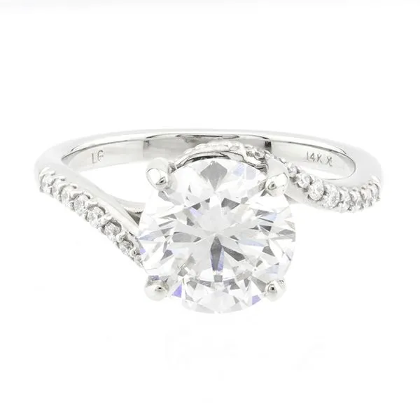 Bypass Style Side Accent Diamond Engagement Ring John Anthony Jewellers Ltd. Kitchener, ON