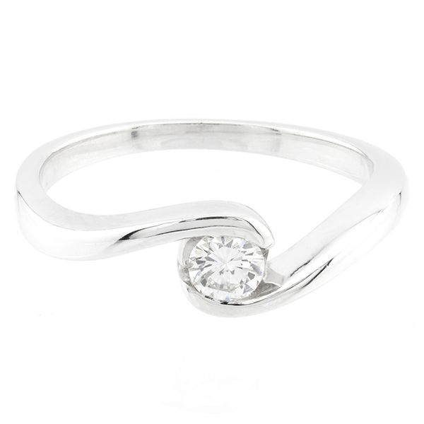 Bypass Style Solitaire Diamond Engagement Ring John Anthony Jewellers Ltd. Kitchener, ON