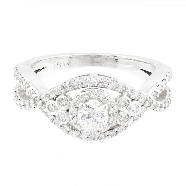 Split-Shank Accented Diamond Engagement Ring John Anthony Jewellers Ltd. Kitchener, ON