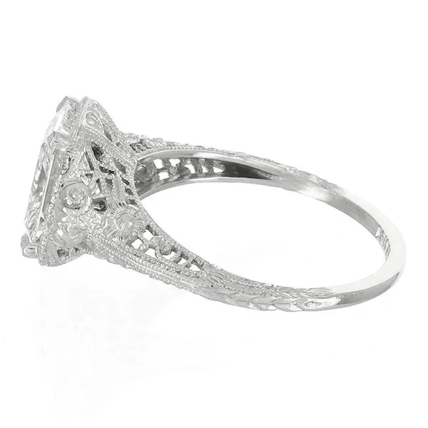 Vintage Hand Engraved Diamond Engagement Ring Image 3 John Anthony Jewellers Ltd. Kitchener, ON