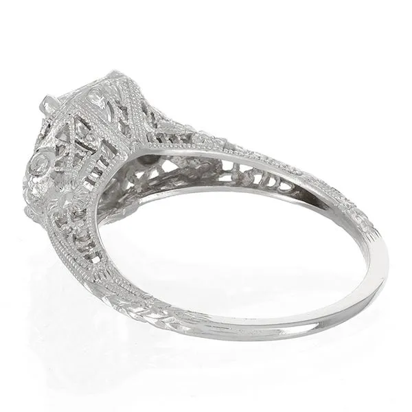 Vintage Hand Engraved Diamond Engagement Ring Image 4 John Anthony Jewellers Ltd. Kitchener, ON
