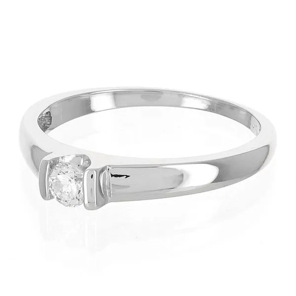10K White Gold Solitaire Engagement Ring Image 2 John Anthony Jewellers Ltd. Kitchener, ON