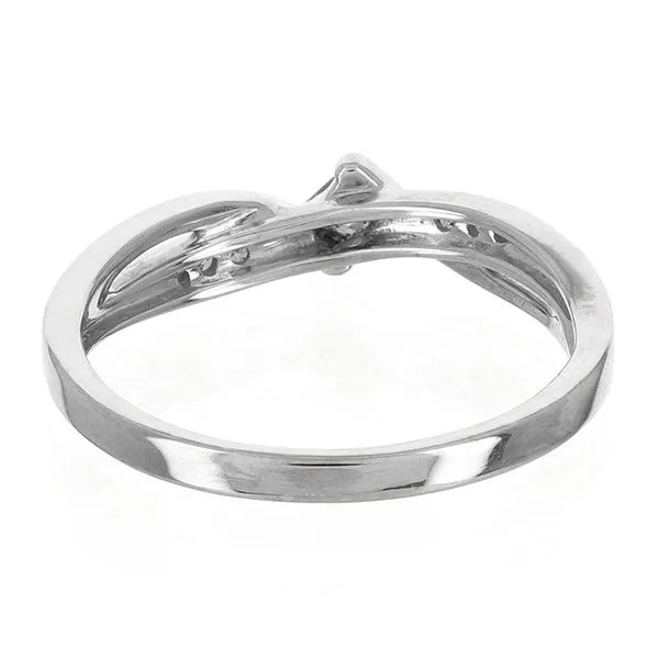 10K White Gold Side Accent Diamond Engagement Ring Image 5 John Anthony Jewellers Ltd. Kitchener, ON