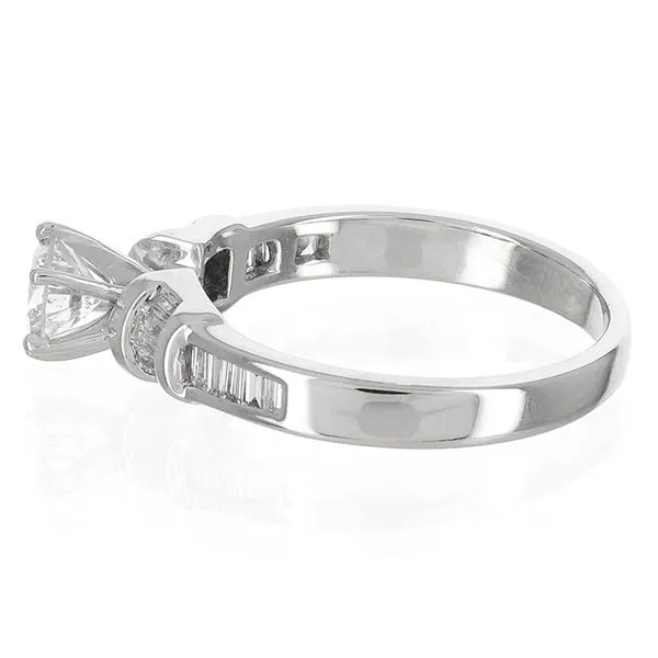 14K White Gold Side Accent Engagement Ring Image 3 John Anthony Jewellers Ltd. Kitchener, ON