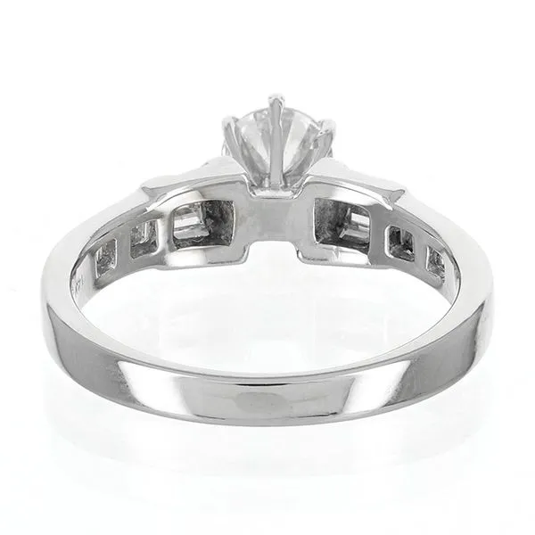 14K White Gold Side Accent Engagement Ring Image 5 John Anthony Jewellers Ltd. Kitchener, ON