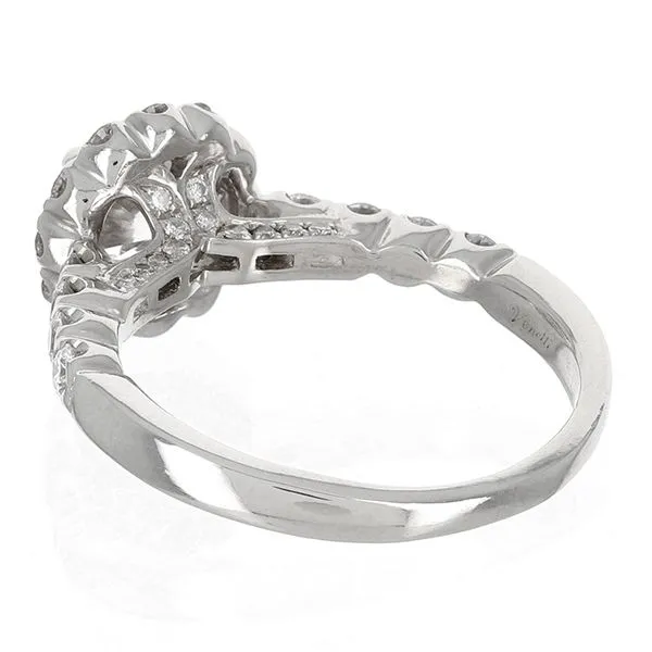 Platinum Halo Style Venetti Engagement Ring Image 4 John Anthony Jewellers Ltd. Kitchener, ON