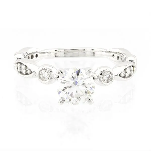 14K White Gold Scalloped Style Engagement Ring John Anthony Jewellers Ltd. Kitchener, ON
